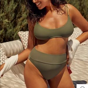 Aerie Olive Bikini Top